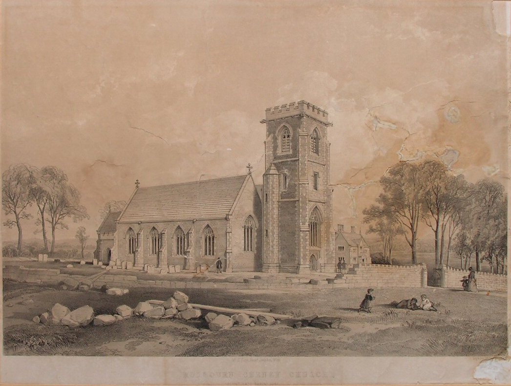 Print - Rodbourn Cheney Church Rebuilt Anno Domini 1848 - Day
